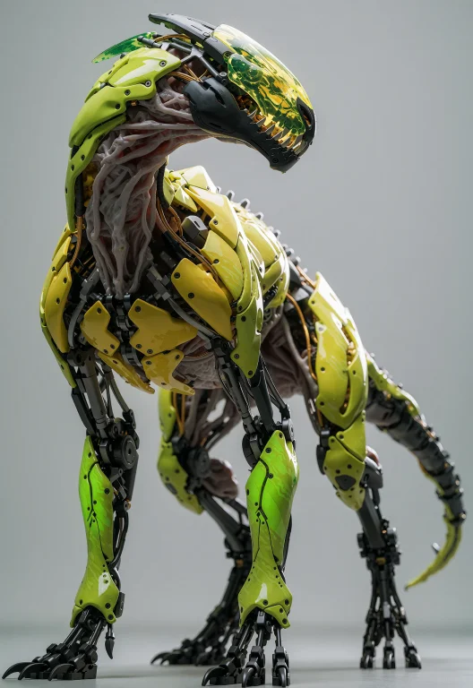 The Image Is A Digital Cgi Rendering Of A Futuristic, Roboti...
