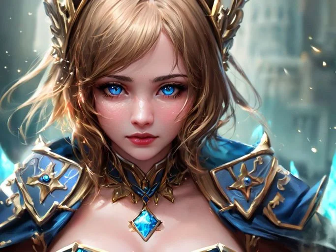 Extremely Detailed Illustration Of A Beautiful Fantasy Girl...