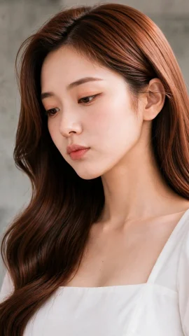 A Photo Of K0ry00n4, She Is Wearing White Short-sleeve Blous... — Stable Diffusion AI Prompt: A photo of k0r_y00n4, she is wearing white short-sleeve blouse, lips slightly pa...