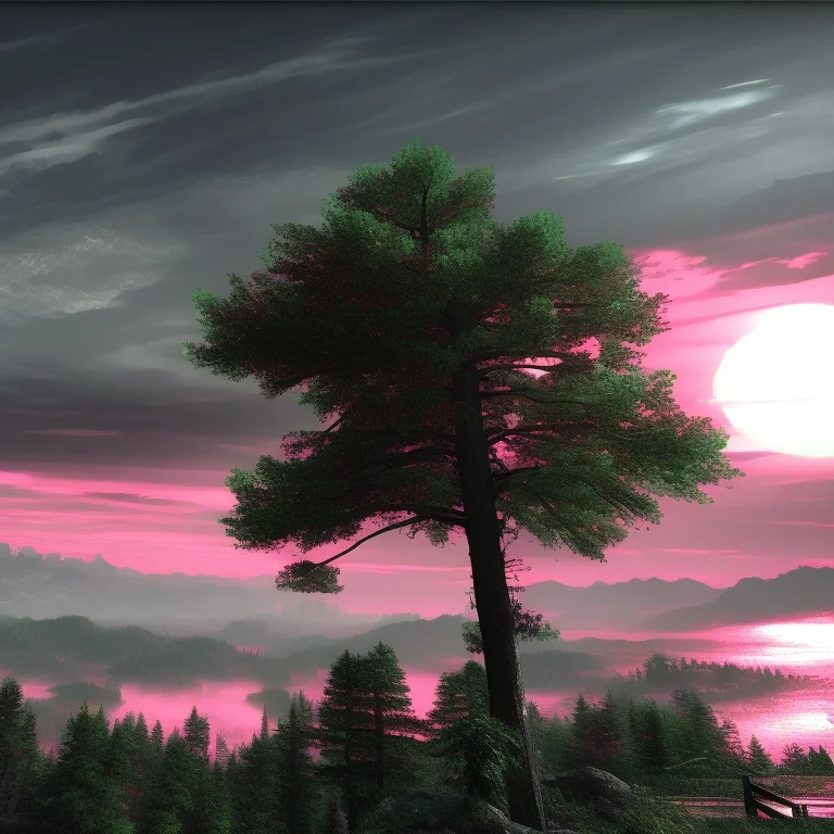 Ffbfneon, Nature Landscape Digital Art, Greg Rutkowski, Tren...