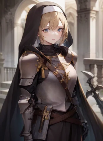 1girl,armor,knight,cleric,nun, Extremely Detailed,portrait,m... — Stable Diffusion AI Prompt: 1girl,armor,knight,cleric,nun, extremely detailed,portrait,(masterpiece, best qu...