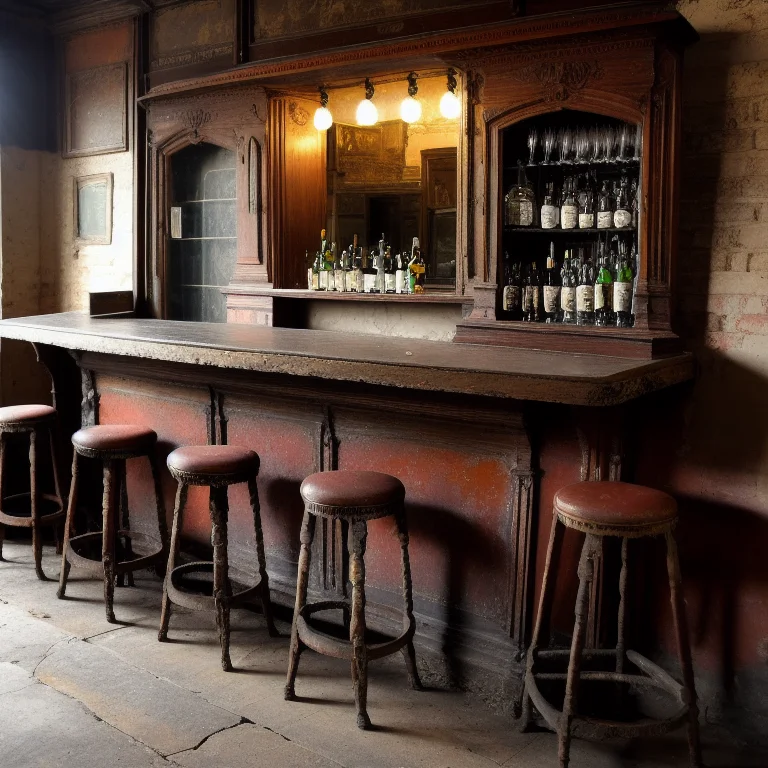 An Old Antique Bar With A Secret
