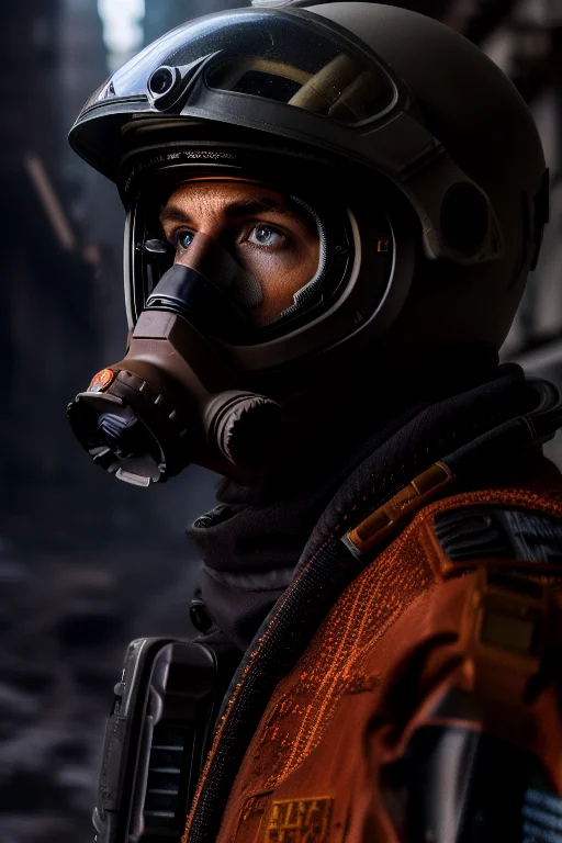 Professional Modelshoot Photo, Rescuer In Highly Detailed1.1...