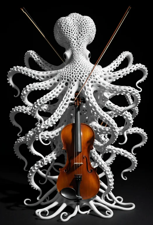 Loragyroidshapemorph-xl0.8,an Octopus Trying To Play Eight V...