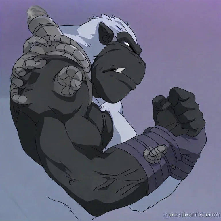 Gorillamonil, Mechanical Arm, Furry, Furry Male, Solo, 1boy,...
