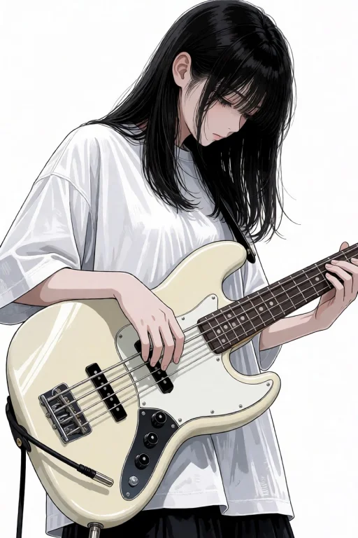 Masterpiece, Very Aesthetic, Hairstyle Long Straight Black...