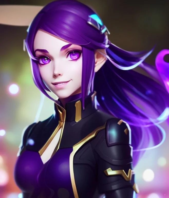 Professional, Anime Style, Charhelper, Young Womans Face, Pu...