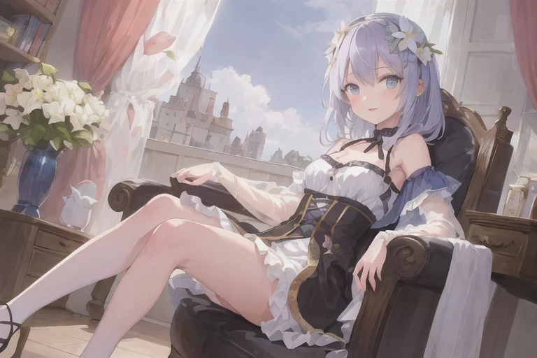 Masterpiece, Best Quality, Beautiful Detailed Sky, 1girl, Il...