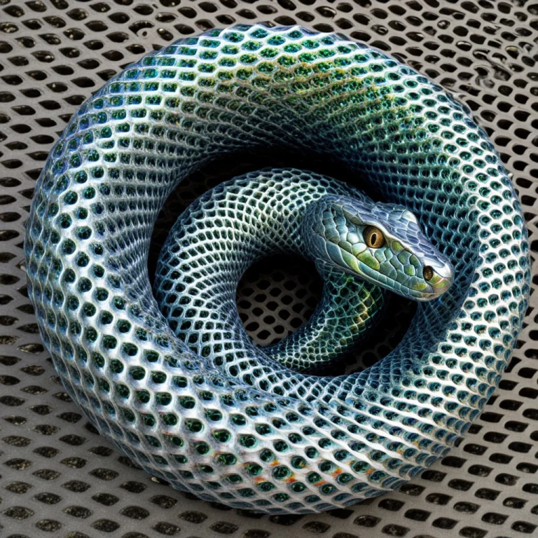 Baroque Composition, Giant Coiled Serpent That Is Wound Tigh...