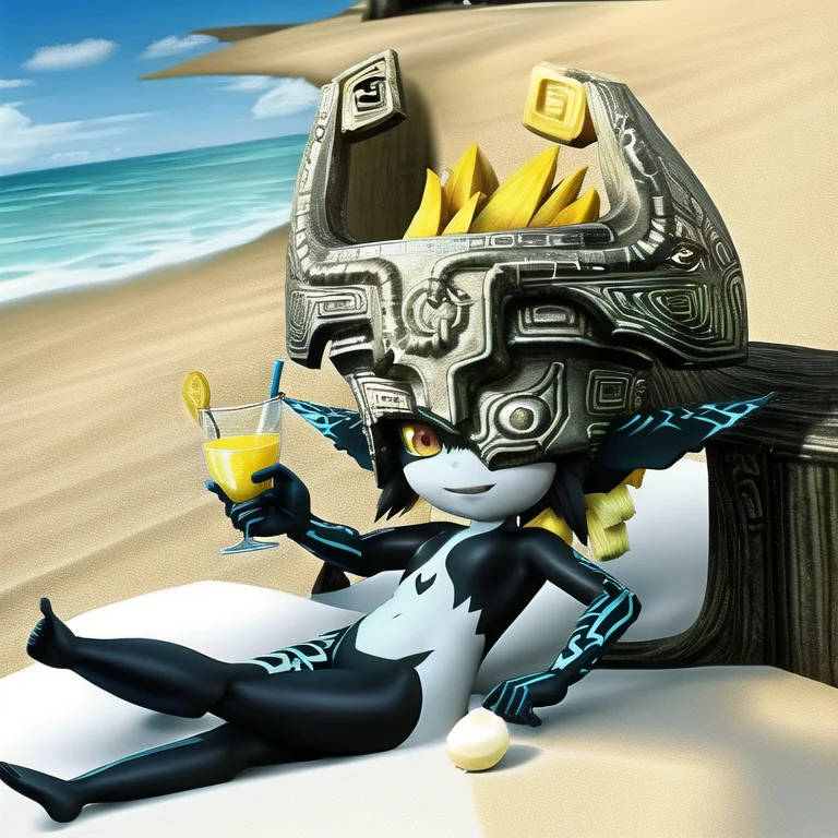 Loramidnalora0.7, Best Quality, Masterpiece, Midna Relaxing...