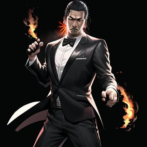 Yakuza On Fire, Masterpiece, Best Quality, Best Lighting, Ov...
