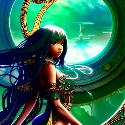 In The Style Of Art Nouveau, Beautiful Background, Trending...