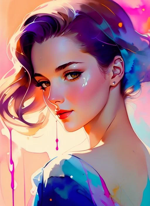 Gil Elvgren A Woman By Agnes Cecile, Luminous Design, Pastel...