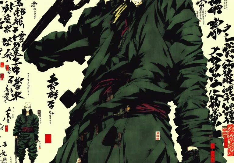Kanji, Realistic Samurai Kanv5 Wearing A Boar Mask Wearing O...