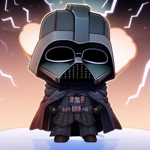 Masterpiece, Illustration Of The Darth Vader Standing Menaci...