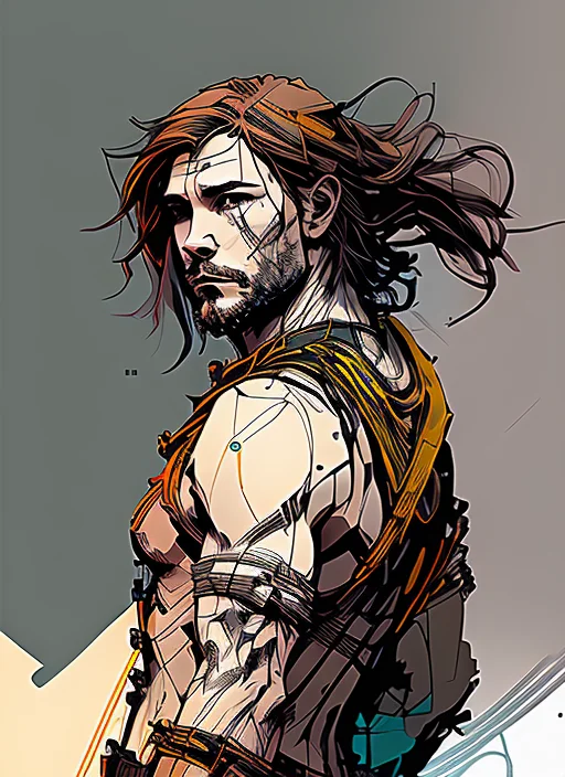 Nvinkpunk, Hyper Realistic Portrait Digital Painting Of Sks...