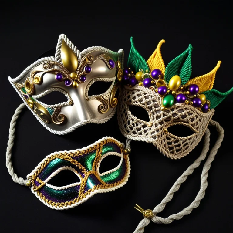 Mardi Gras Mask Gearwork Designs In Glass, Brass, And Silver...
