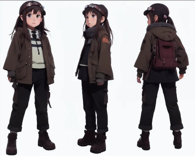 A Tkchar High Resolution Artwork Of Lofi , Anime Little Girl...