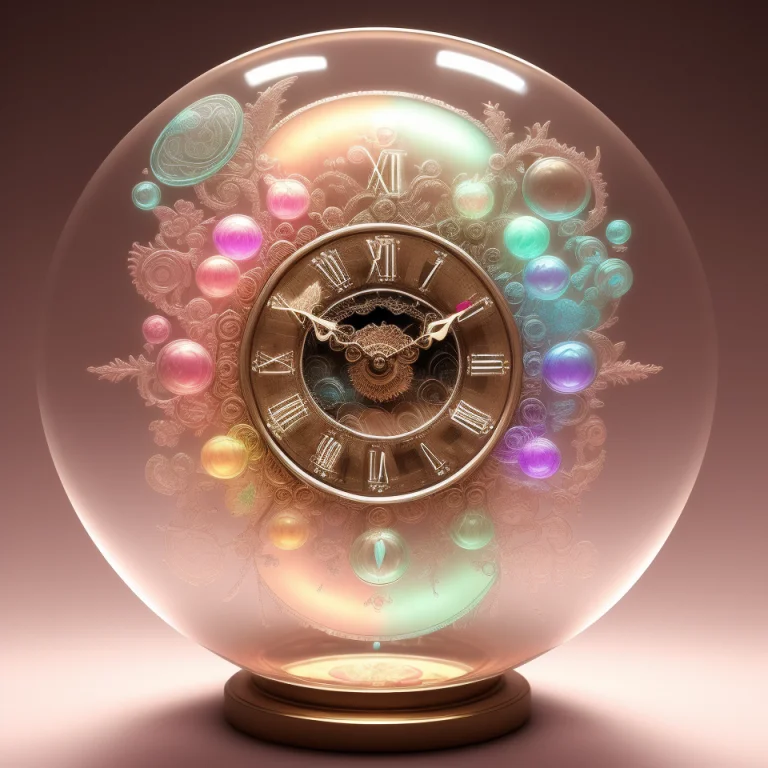 Old Clock,small Details,mirror Surface,