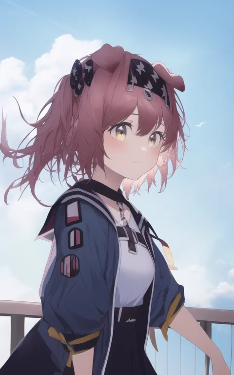 Masterpiece, Best Quality, 1girl, Blue Sky, Loragoldenglowno...