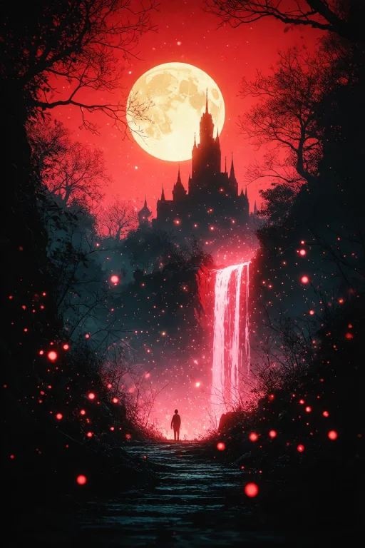 Zidiusart, A Vertical Anime-style Illustration Of A Dark Fan...