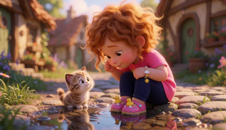 High-end 3d Animation Render, Pixar-style Storytelling. A He...