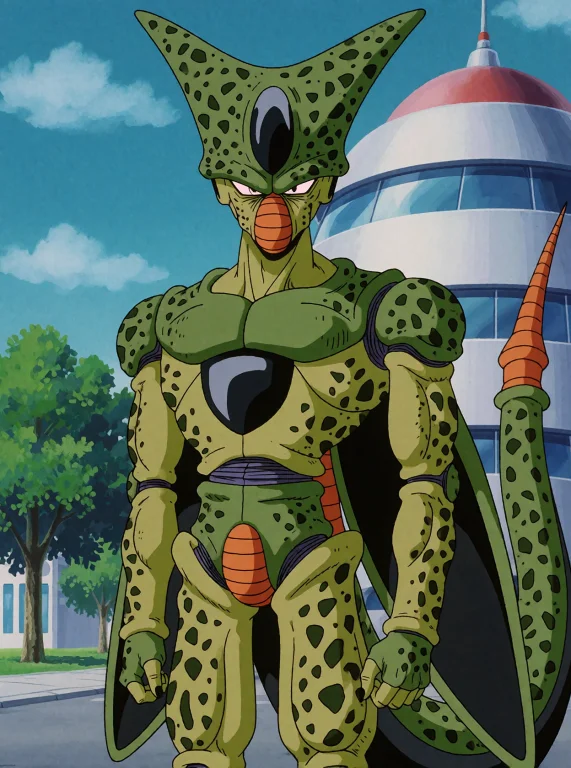 Firstformcell, First Form Cell From Dragon Ball Z, A Tall In...