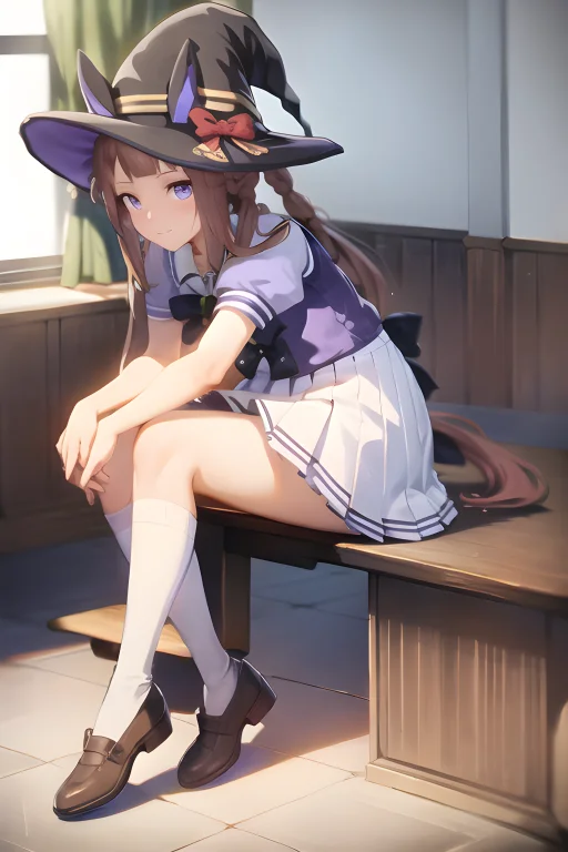 Sweep Tosho Umamusume, Natsufuku, Witch Hat, Very Long Hair,...