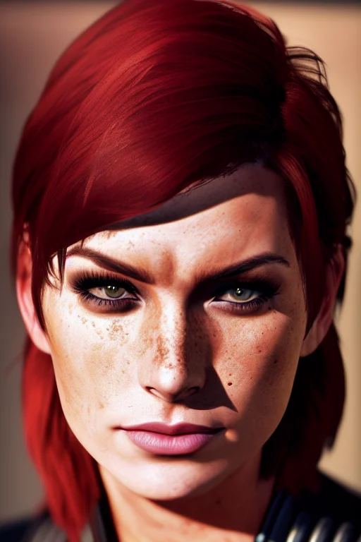 Lindsay Pelas With Femshep Face, Beautiful Hazel Eyes, Flowi...