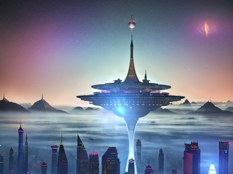 A 3d Render Of ,a Hyperrealistic Pastel Of Aetherpunk Advanc...