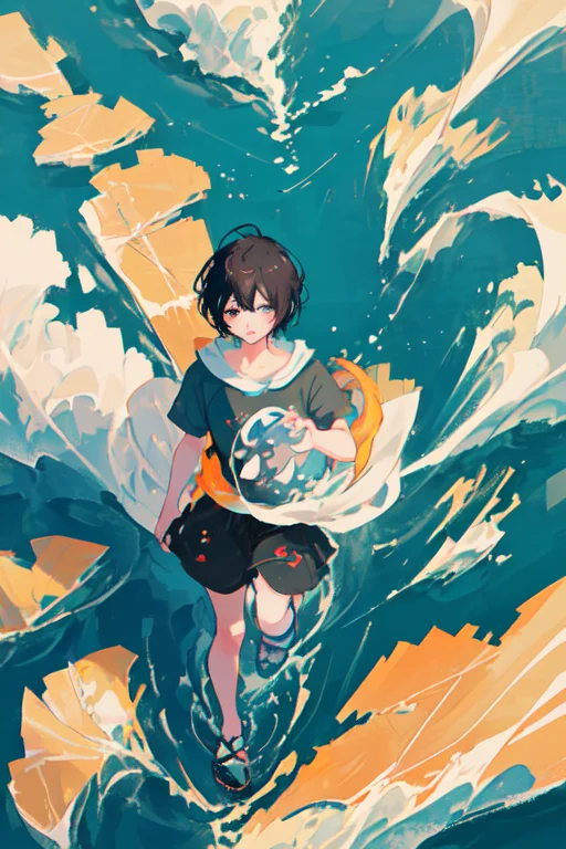 Visual Novel,run,above,in The Sea,typhoon, Tsunami,short Hai...