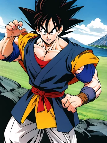 1boy, Cowboy Shot, Goku, Official Art, — Stable Diffusion AI Prompt: 1boy, cowboy shot, goku, official art,