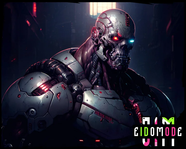 Heavy Cyborg From - Resident Evil Game. Perfect Anatomy, Bes...