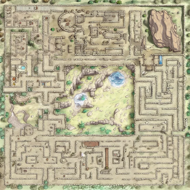 2d Dnd Battlemap, Dungeon