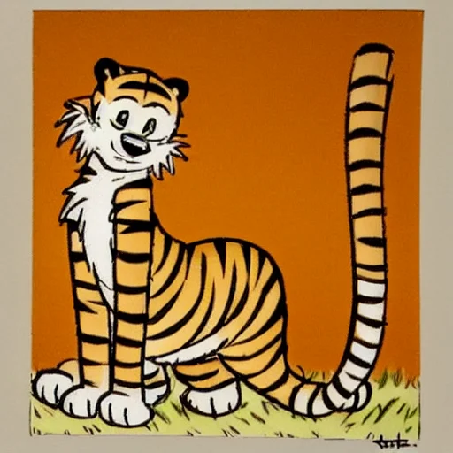 A Cartoon Tiger, Art By Loracalvinandhobbes0.8