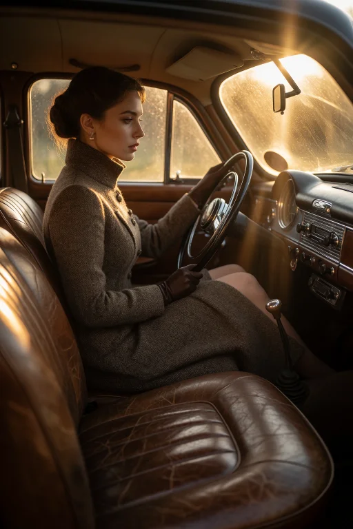 7. A Stunning, Complex Composition Of A Woman In A Vintage,...
