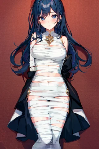 Masterpiece, Solo,1girl, Loramummificationv10.74 ,bound,band... — Stable Diffusion AI Prompt: masterpiece, solo,1girl, ,bound,bandages