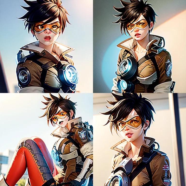 Masterpiece, Best Quality,1girl,tracer Overwatch, Kbxll0.6