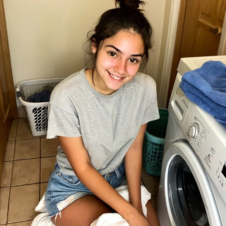 Candid Smartphone Photo Of A 23-year-old Woman1.3 With Messy...