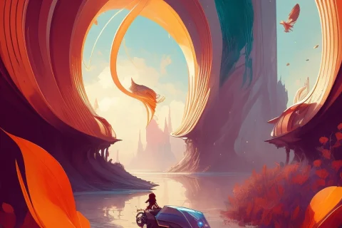 Award Winning Digital Artwork1.3 Of Illustration1.3,hopeful1... — Stable Diffusion AI Prompt: (Award Winning Digital Artwork:1.3) of (Illustration:1.3),(Hopeful:1.3),best qua...