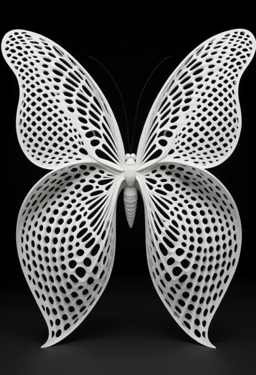 Loragyroidshapemorph-xl0.8,a Giant Butterfly With Wings Held...