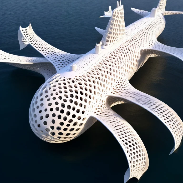 A Submerging Military Submarine In The Ocean, Completely Cov...