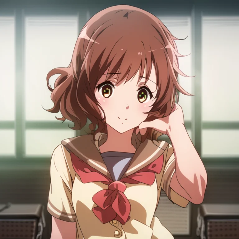 Masterpiece, Ultra Detailed, Best Quality, 1girl, Brown Scho...