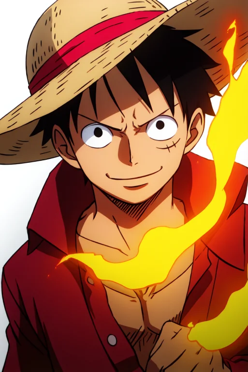1boy, Wanostyle, Monkey D Luffy, Smiling, Straw Hat, Looking...