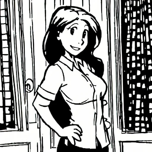 A Cartoon Lacey Chabert, Art By Loracalvinandhobbes0.8