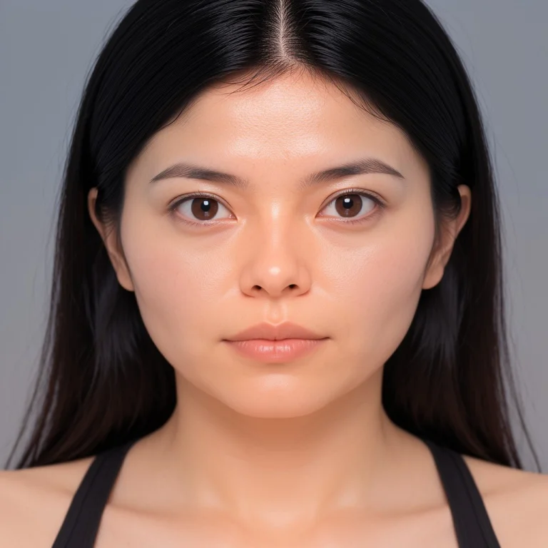 Laylax01, Realistic Portrait, Close Up, Black Hair, Neutral...