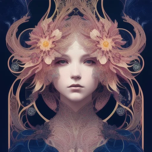 Human Flower By Android Jones, Earnst Haeckel, James Jean. B...