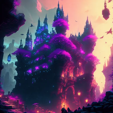 A Castle, Cinematic, Dramatic, Dark, By Eonn — Stable Diffusion AI Prompt: a castle, cinematic, dramatic, dark, by eonn
