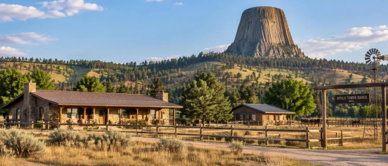 Ranchero Houses In Devils Tower, Wyo.