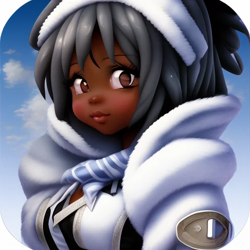 Ebony Moe Waifu Anime Black-waifu Musume Fanart, Natural 4c...
